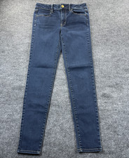 American Eagle Outfitters Jeans Womens 8 Long Blue Super Stretch Skinny 28x29