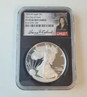 2024 W AMERICAN SILVER EAGLE PF70 ULTRA CAMEO SIGNED ANNA FIRST DAY OF ISSUE NGC