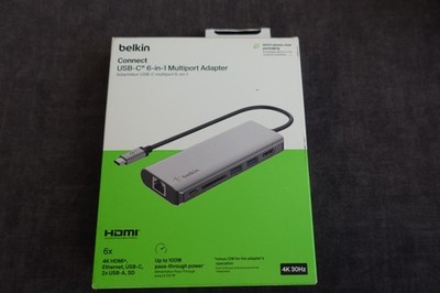 Belkin 6-in-1 USB-C Multiport-Adapter Dockingstation