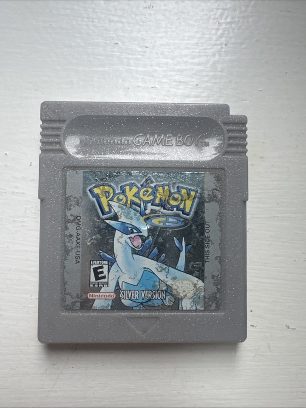 GENUINE Pokemon Silver Cartridge Nintendo Game Boy, Rare Find!