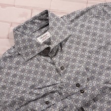 Stenstroms Shirt Mens Size 15.5 - 39 Small Twofold Cotton Medallion Spread