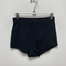 Victorias Secret Pink Womens Black High Waisted Boyshort Shortie Underwear L