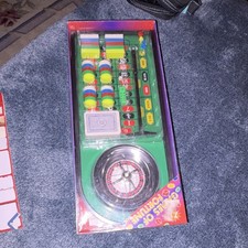 Games of Fortune Roulette Wheel Casino Set with Chips and Cards
