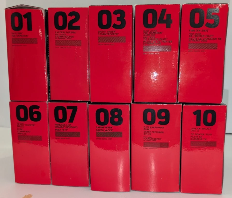 Star Wars Titanium Series JUEGO COMPLETO (10 paquetes gemelos, 20 cascos) - Hasbro - Nuevo en caja Foto 2 de 4