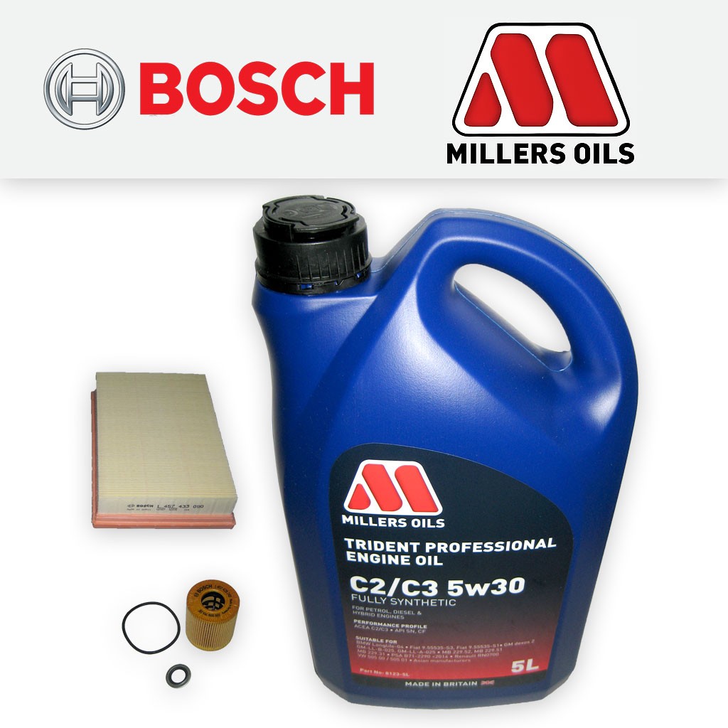 SERVICE KIT for PEUGEOT 307 1.4 8V PETROL OIL AIR FILTERS +5w30 OIL (2004-2008)