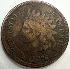 1876 Indian Head Cent Exact Coin Imaged #IND1989