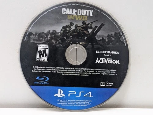 Call of Duty WWII (Sony PS4, Playstation 4, 2017) Tested Working Disc Only