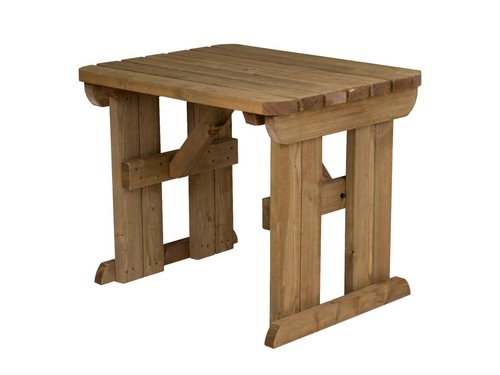 Picnic Table Hollies Rounded Wooden Outdoor Garden Furniture Heavy Duty - Picture 19 of 67