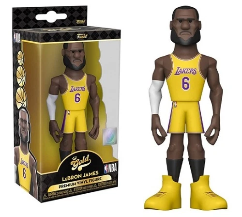 LeBron James Los Angeles Lakers Funko POP Gold 5" NBA Premium Vinyl Figure