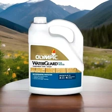 Olympic WaterGuard Transparent Stain & Sealer For Wood, Harvest Gold - 1 Gallon