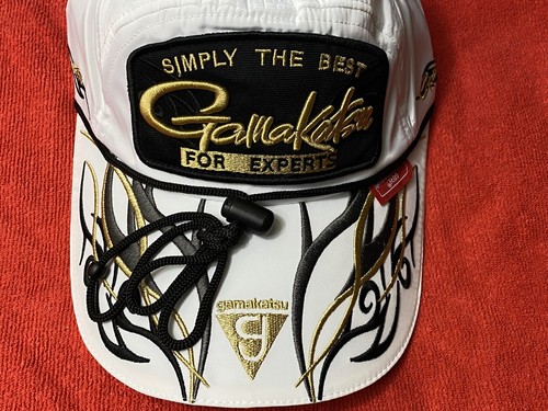 GAMAKATSU Wind Stopper Goretex Cap Patch Fishing Camping White Bk OSFM Hat New - Picture 7 of 16