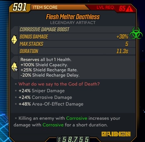 DLC 1-6 - PC/PS4/PS5/XBOX - Custom Level 72 Artefakte - Borderlands 3 - Bild 109 von 197