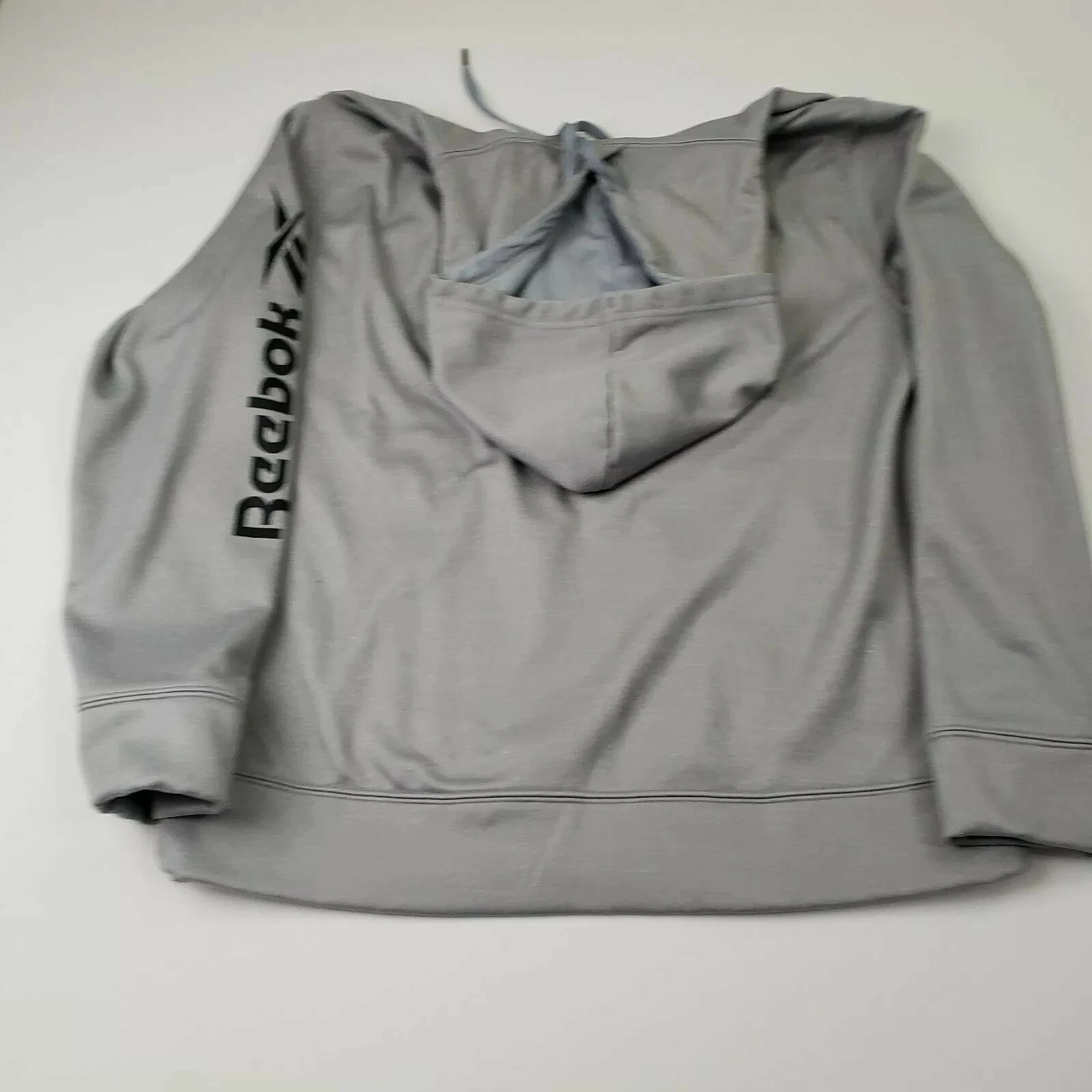 VETEMENTS Reebok maglione argento donna felpa con cappuccio taglia large