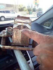VINTAGE MID CENTURY BRASS METAL BRITISH ROLLS ROYCE SILVER CLOUD CONVERTIBLE