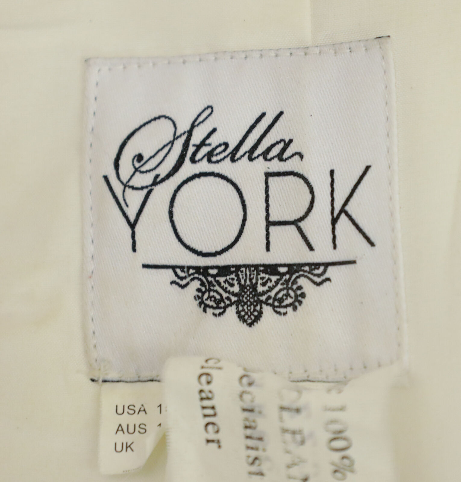 Stella York Women's Belted Lace Detail Wedding Dr… - image 4