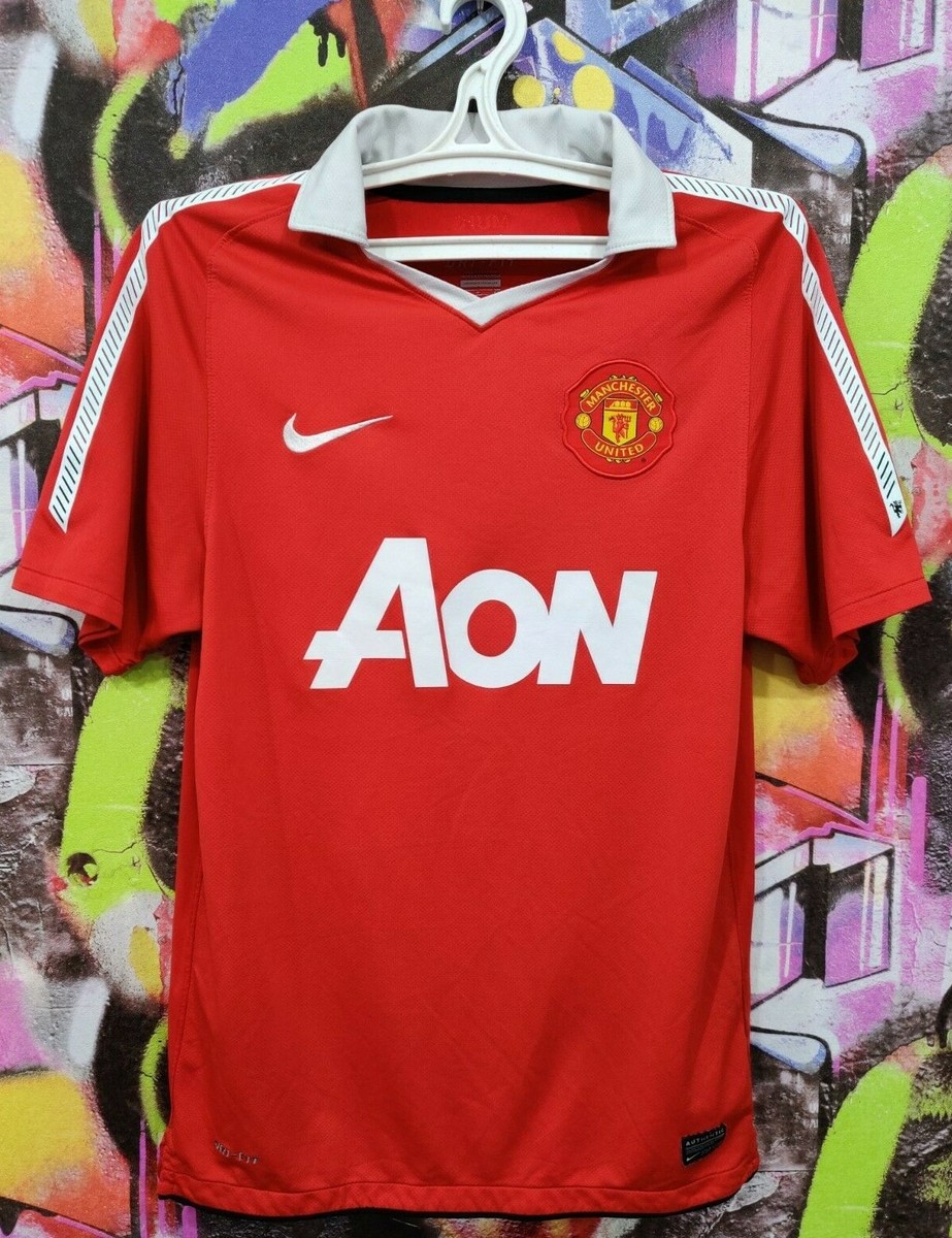 NIKE MUNCHESTER UNITED ユニフォーム　M 相当 Manchester United FC 2010 2011 Home Football Shirt Soccer