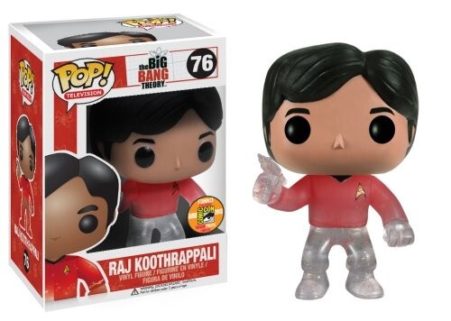 En Oferta Funko Pop! Big Bang Theory: Raj (Star Trek Beaming) #76 Sdcc2013 830395034911