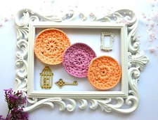 6 Face pads Cotton sponges Makeup remover pads Face rounds Crochet scrubbies