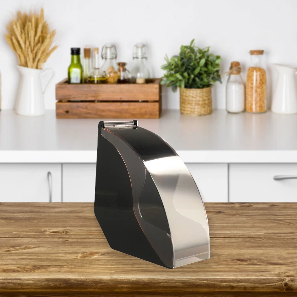 Elegante y moderno soporte de papel para filtro de café con cubierta de acrílico Foto 4 de 4