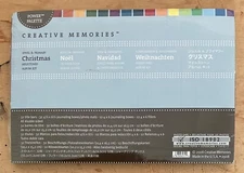 New, Old, 2008, Creative Memories, Jewel & Primary, Christmas, Milestones Kit