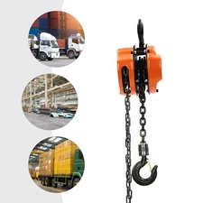 1T Hand Chain Hoist Manual Chain Block 20ft Lift Heavy Duty Pulley Hoist 2200lbs