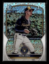 2023 Bowman Chrome #BCP-229 Kevin Ereu Chrome Shimmer Refractor Brewers