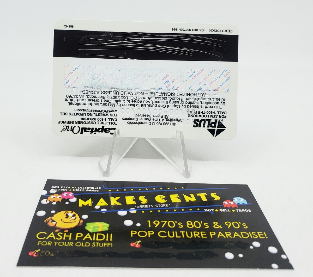 OFFICIAL WCW NWO Wrestling Mastercard Credit Card HULK HOGAN - WWE