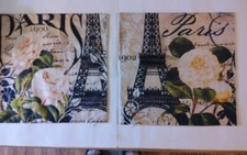 17.5 17.5 Throw Pillow Covers Paris Design 2 Covers / Pillow Not Included