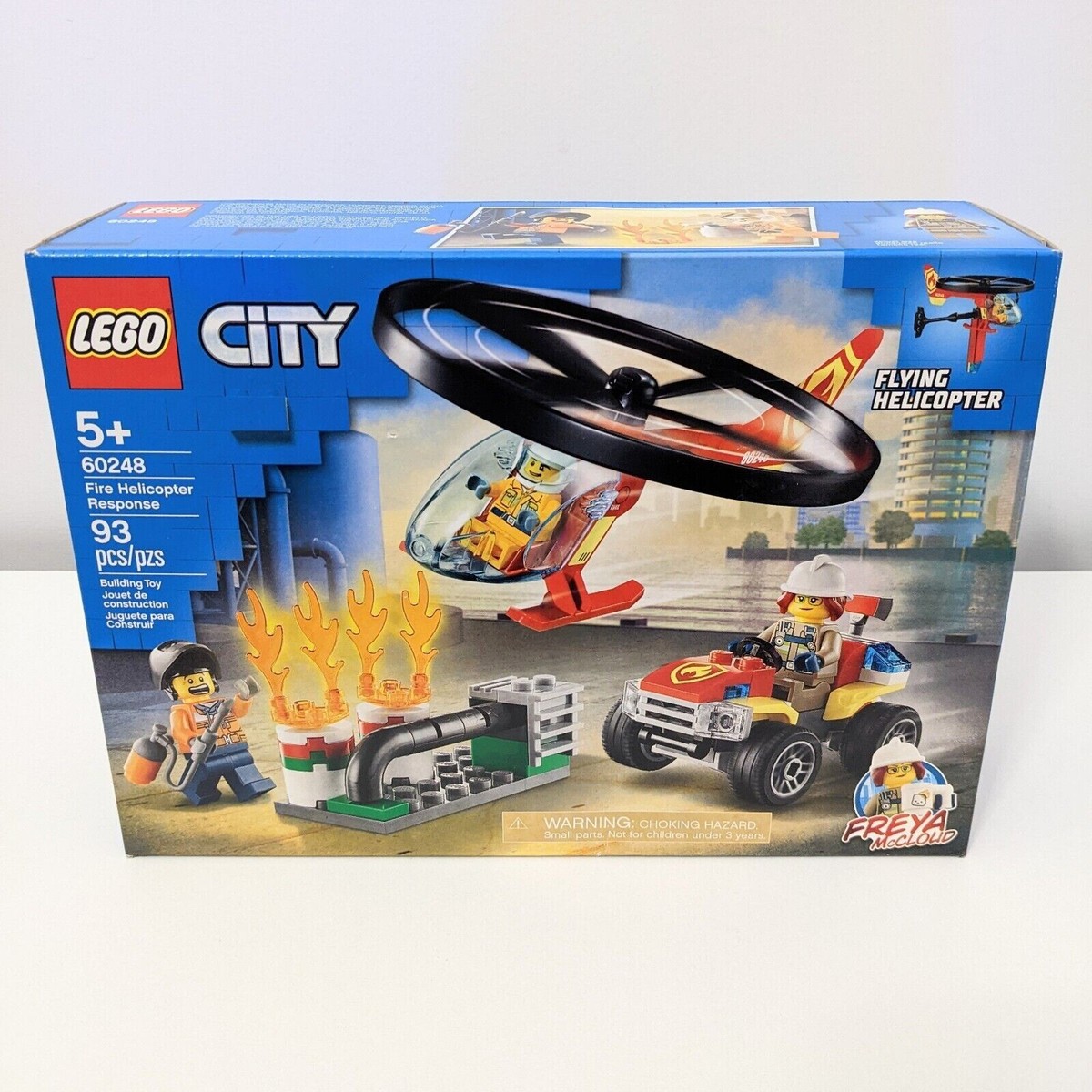 LEGO City Fire Helicopter Response (60248) Building Kit Toy Retired Set