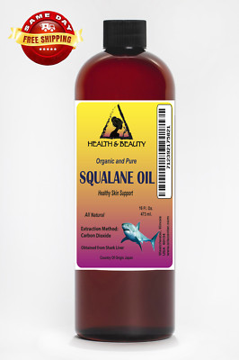 SQUALANE OIL SHARK DERIVED ORGANIC PREMIUM by H&B Oils Center NATURAL PURE 32 OZ