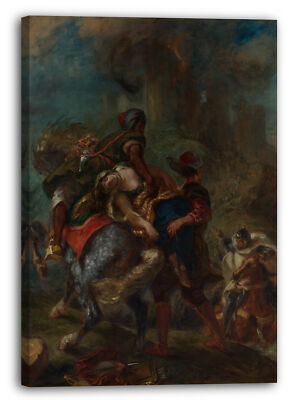 Kunstdruck Eugène Delacroix - Die Entführung von Rebecca