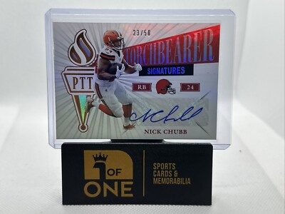 2019 Passing The Torch - Torch Bearer # 23/50 - Nick Chubb - Browns