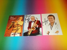 3 x Max Greger  signed signiert autograph Autogramm auf Autogrammkarte