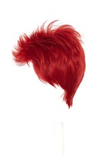 3'' Short Spiky Combed Back Wig with no Part Dark Red Cosplay Wig NEW