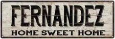FERNANDEZ Rustic Home Sweet Home Sign Gift  Metal Decor 106180084178
