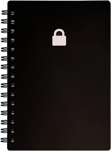 Libro password a spirale con schede alfabetiche - Custode password 3,5 x 5,25 pollici con - Foto 12 di 12