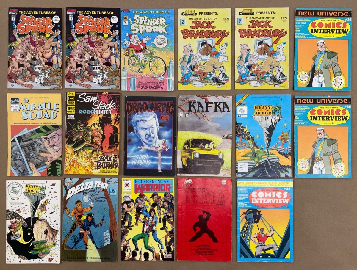 COMICS・NEWS 100枚　1986～2003　special price Lot of 17 Mixed Comics From 1980's - Loose in Various Conditions