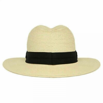 Solar Escape Wide Brim Straw Sun Hat – Classic Resort Chic Solar Escape Sun Hat - Walmart.com main image 2
