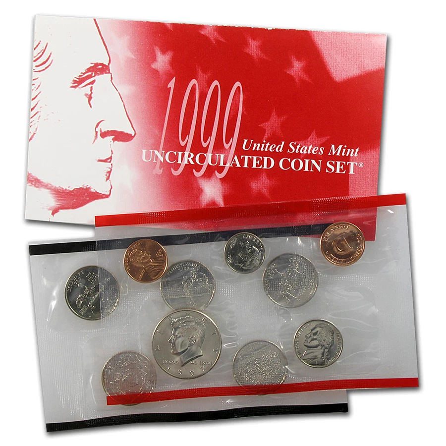 1999 United States US Mint 20 Coin P & D Uncirculated Coin Set State Quarters - Image 2 of 3