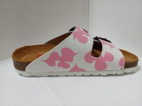 Magnafied Pink Woodland Camo 2-Buckle Sandals HandMade in Denmark Size 37 - Picture 4 of 9