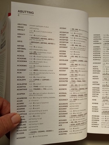 The Official SCRABBLE Players Dictionary by Merriam-Webster (2018, Hardcover,... - Picture 12 of 24