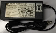 CWT KPL-060F-VI 60W AC to DC output 12V 5.0A w/Screw Lock Power Adapter