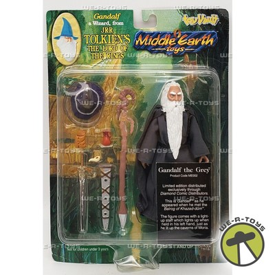 LOTR Middle-Earth Toys Gandalf The Grey Action Figure 1998 Toy Vault ME002 NRFP