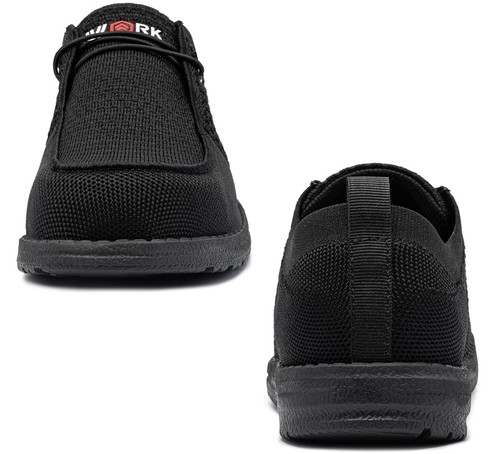 LARNMERN Wide Steel Toe Slip On Shoes Women Loafers Lightweight Comfortable W... - Picture 4 of 7