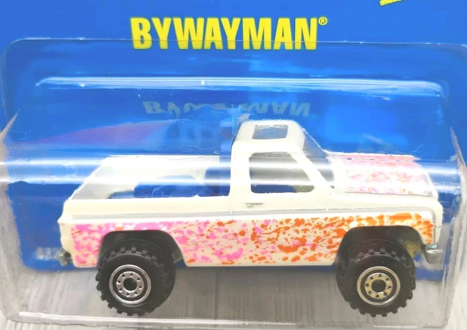 风火轮 1992 年蓝色卡系列 BYWAYMAN #220 复古 4x4 卡车  — 第 2/4 张图片