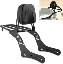 Backrest Sissy Bar Luggage Rack For Kawasaki Vulcan S 650 VN650 EN650 2015-2024