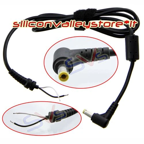 SILICONVALLEYSTORE Cavo DC Power Jack Spinotto Filo Alimentatore Notebook Asus A2 Serie