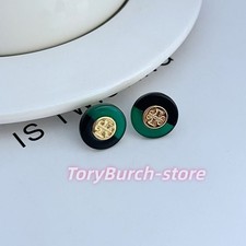 Tory Burch Gold Logo Stud Earrings   Timeless Everyday Classics