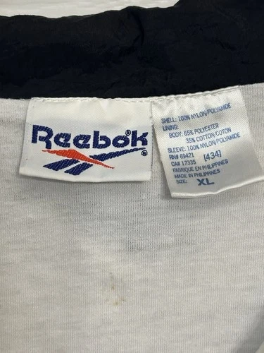 90s Reebok Track Jacket Size XL Black and White image 4