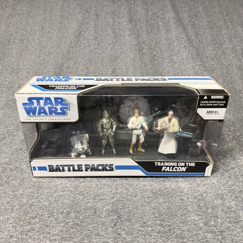 Vintage Star Wars Legacy Battle Packs Training On The Falcon 3.75in Hasbro Set